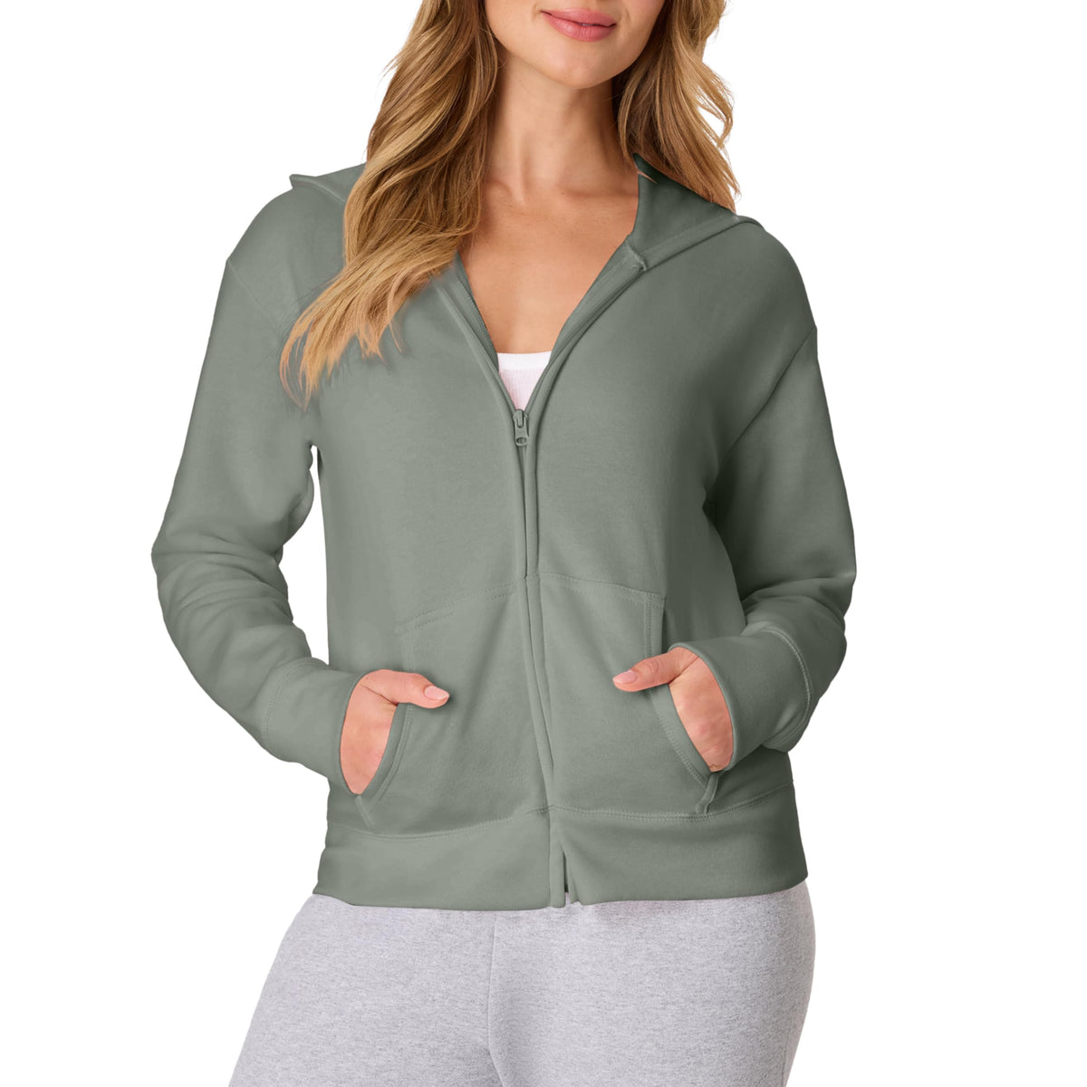 Hanes Women's EcoSmart Fleece Sweatshirt for Women, Soft Midweight - Full-Zip Hoodie, Sweatshirt, or 1/4 Zip Jansha Store