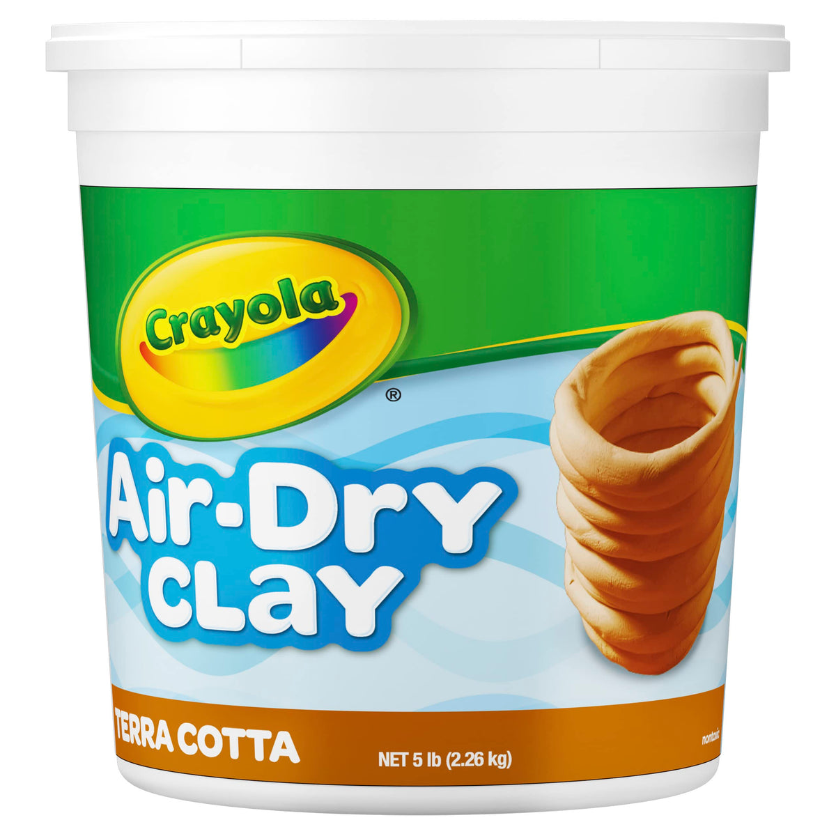 Crayola Air Dry Clay (5lbs), Teacher Supplies, Natural White Modeling Clay for Kids, Sculpting Material, Bulk Craft Supplies for Art Classrooms Jansha Store