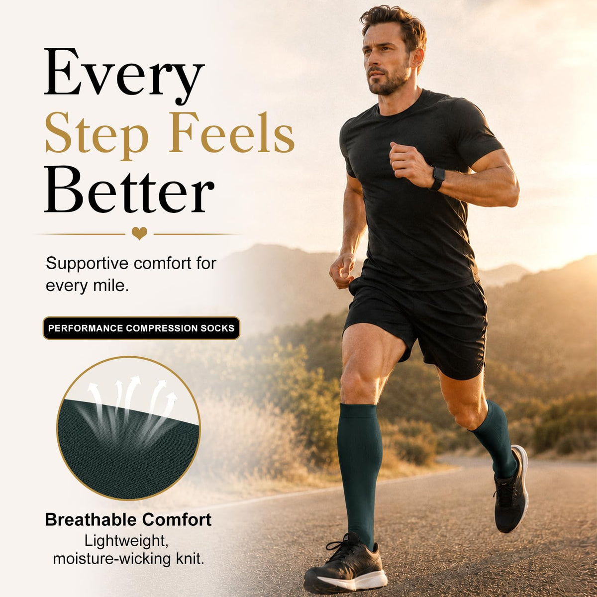 Laite Hebe 4 Pairs-Compression Socks for Women&Men Circulation-Best Support for Nurses,Running,Athletic Jansha Store