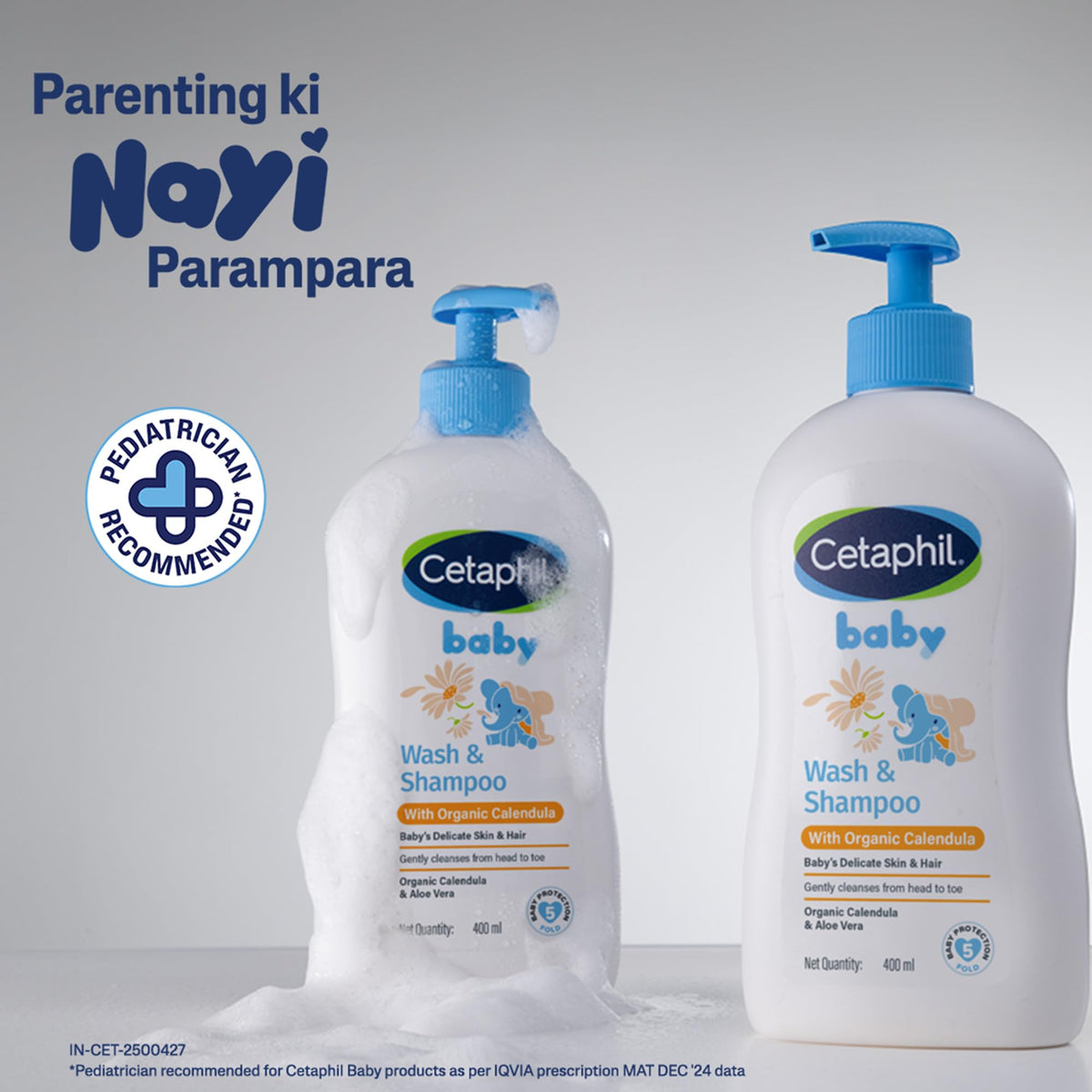 Cetaphil Baby Wash & Shampoo + Lotion, Sensitive Skin, 13.5oz, 2ct Jansha Store