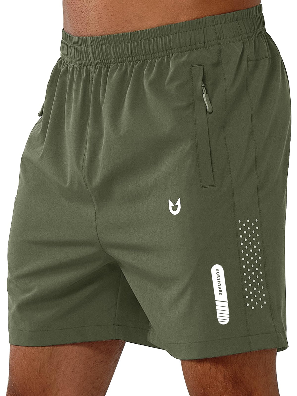 NORTHYARD Men's Athletic Running Shorts Gym Workout 7"/9"/5" Zipper Pockets Jansha Store