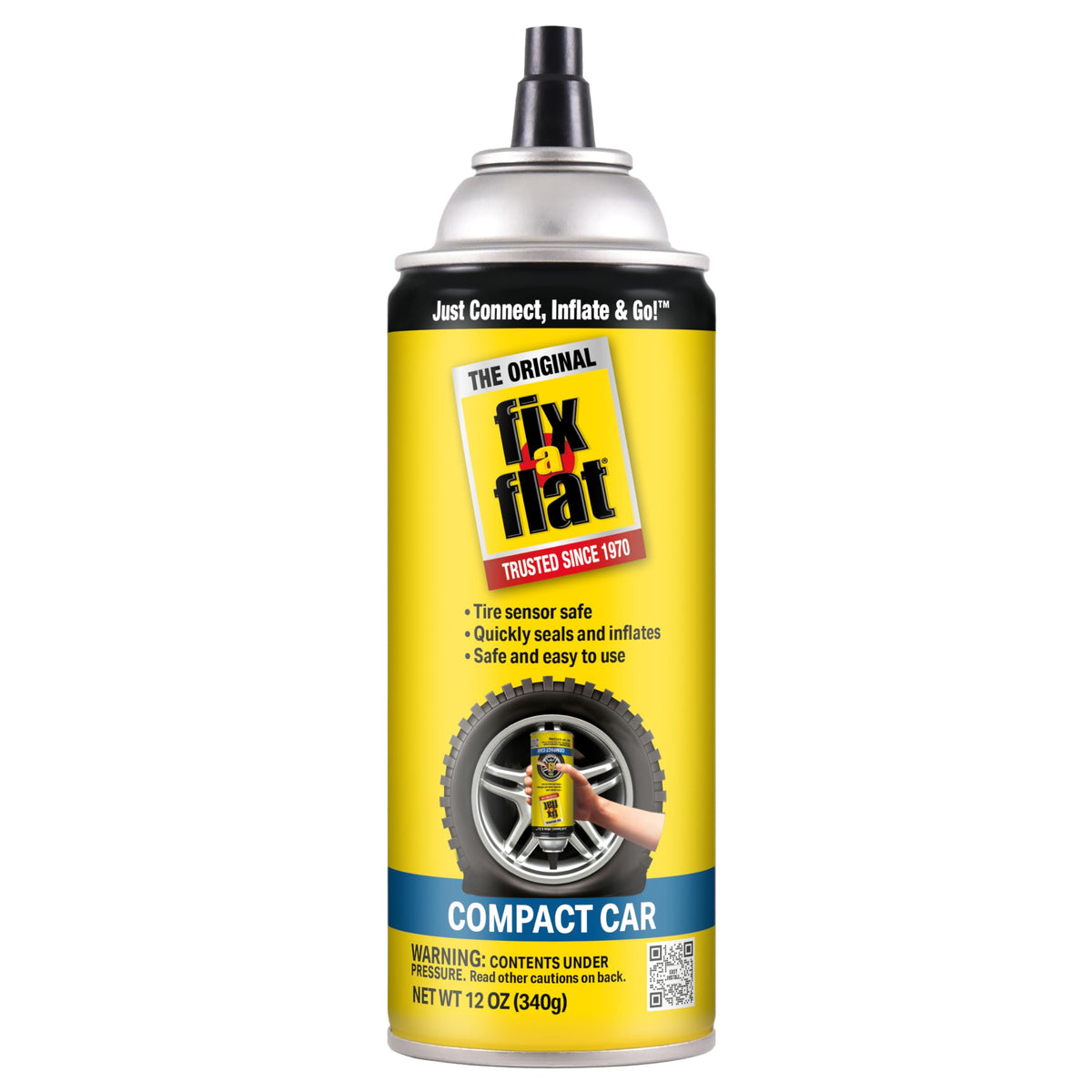 Fix-A-Flat S60420 Aerosol Emergency Flat Tire Repair and Inflator, for Standard Tires, Eco-Friendly Formula, Universal Fit for All Cars, 16 oz. (Pack of 1) Jansha Store