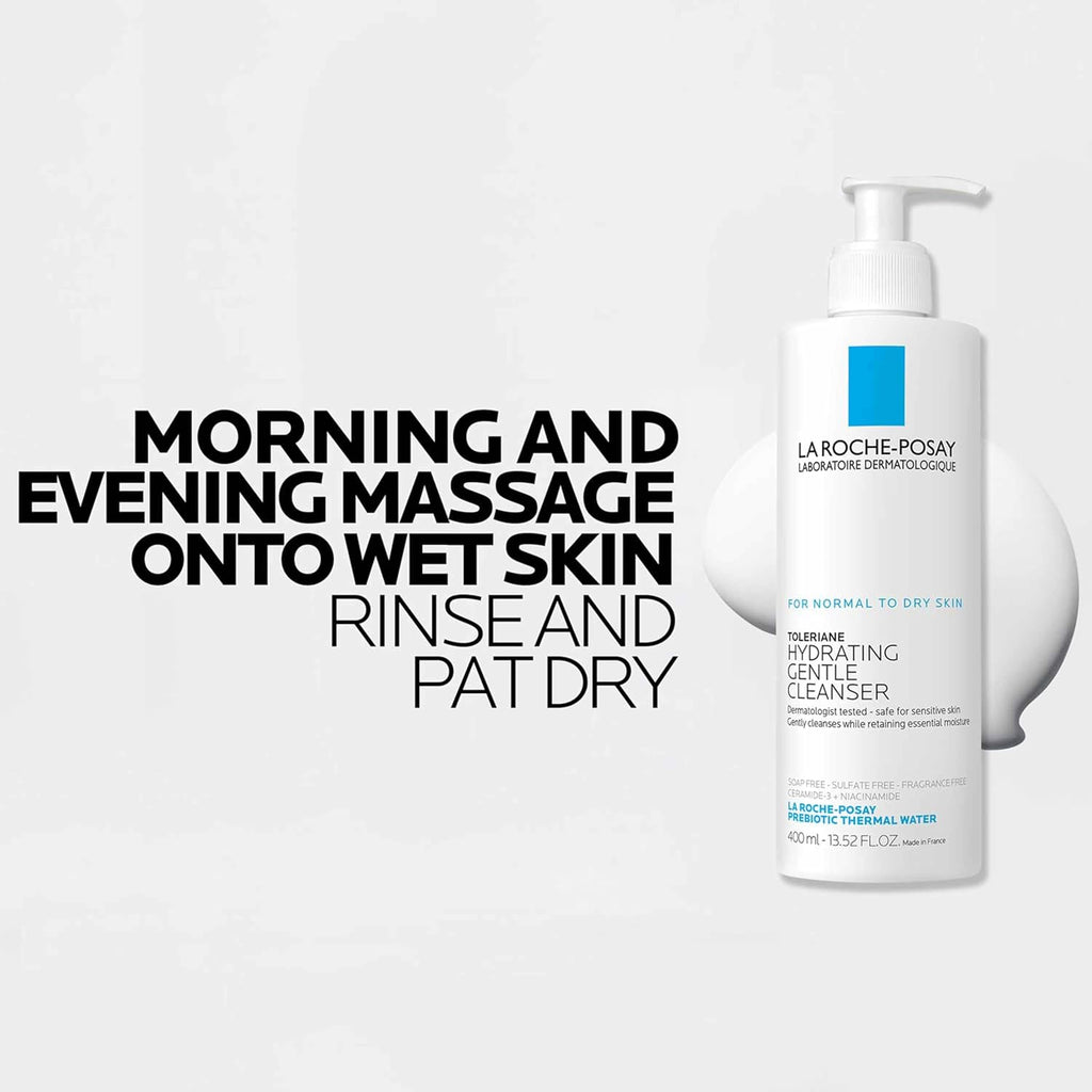 La Roche-Posay Toleriane Hydrating Gentle Facial Cleanser, with Niacinamide Jansha Store