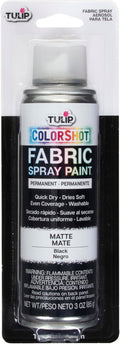 TULIP ColorShot Fabric Spray Paint, Black, 3 oz Jansha Store