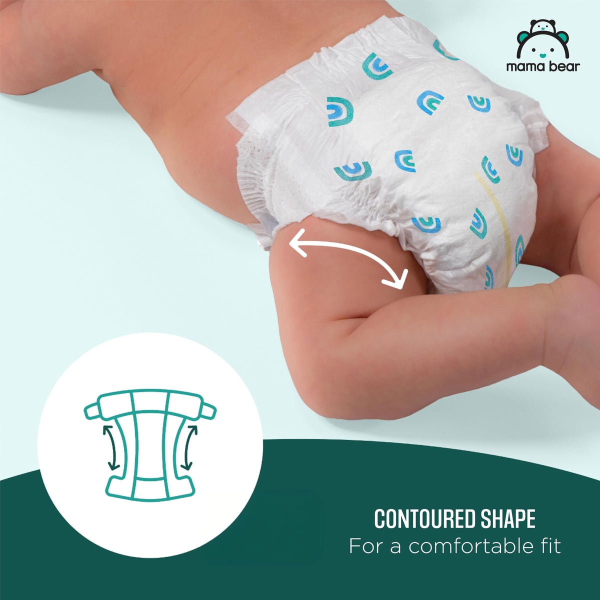 Amazon Brand - Mama Bear Gentle Touch Baby Diapers, Size 5, 27+ lb, Leak Protection, 12 Hours Protection, Wetness Indicator, Hypoallergenic, 132 Count (4 packs of 33) Jansha Store