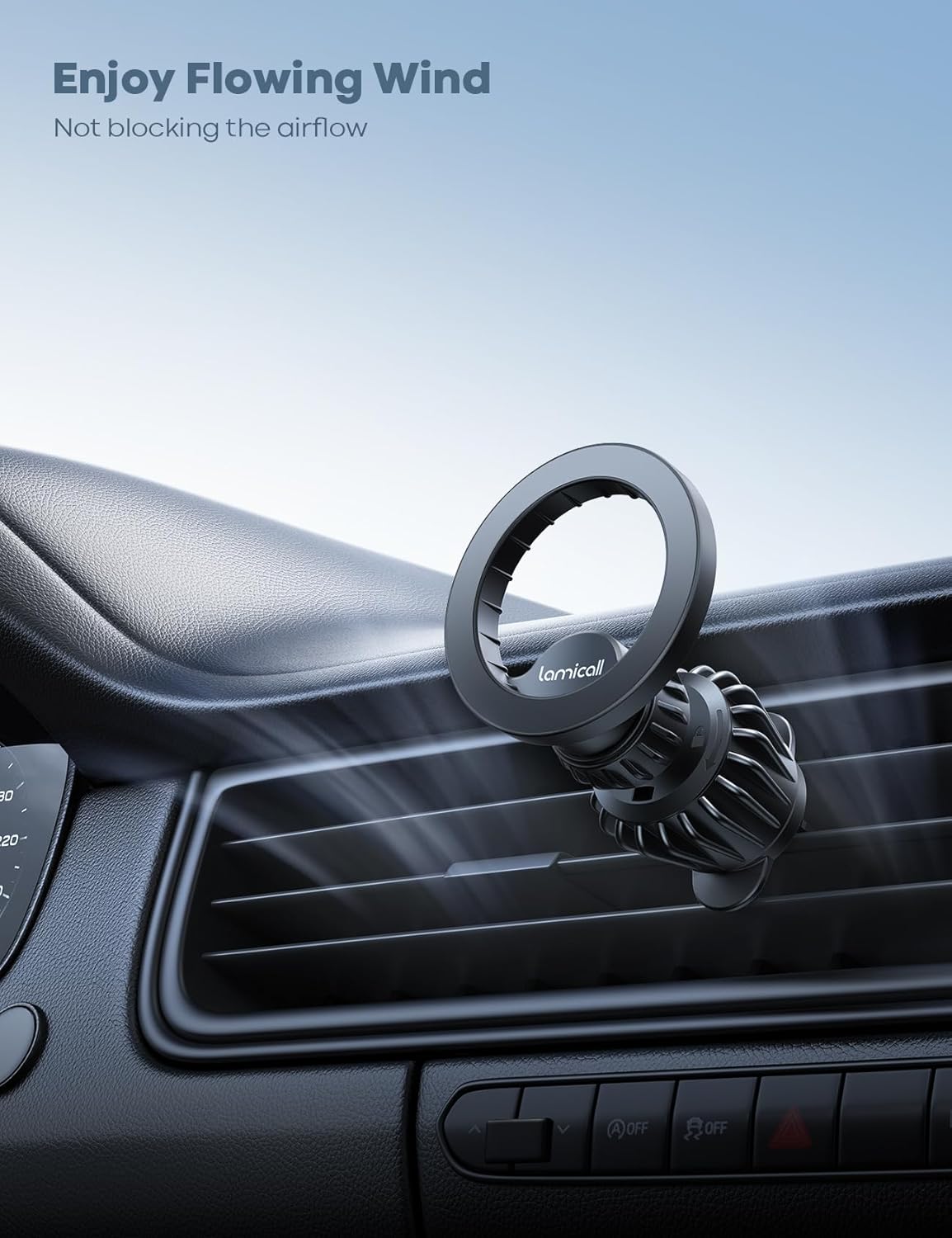 Lamicall for MagSafe Car Mount Vent 20 Super Magnets Accessories for iPhone Jansha Store