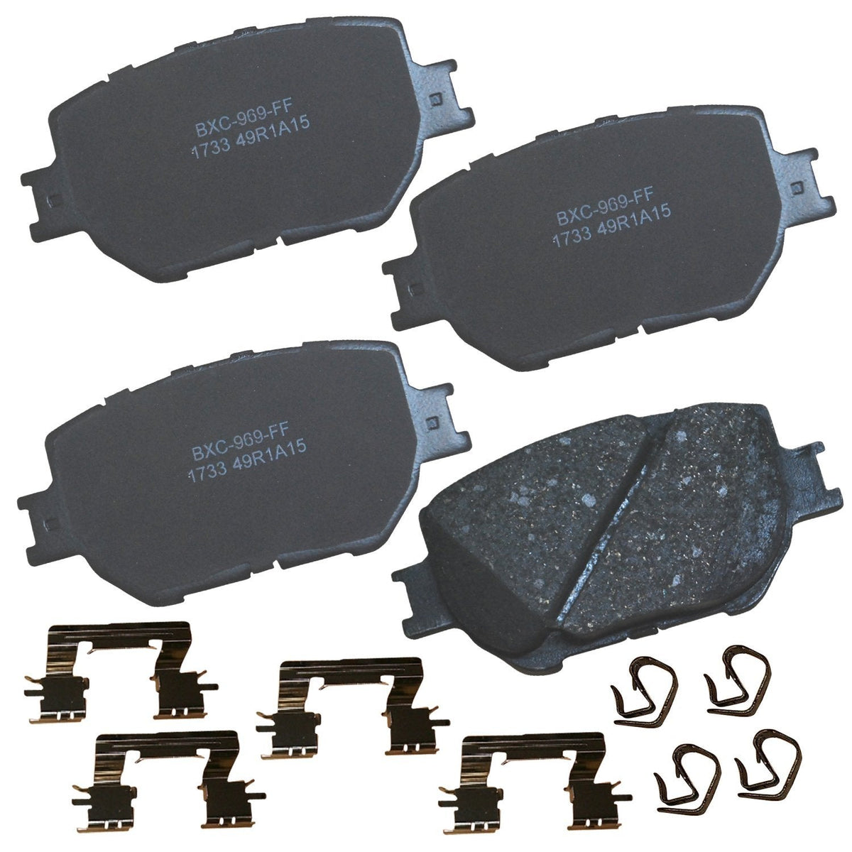 Bendix Premium SBC436A Ceramic Front Brake Pads for Toyota 4Runner 2002-2001, Hilux 2004, Tacoma 1998-1995 Jansha Store