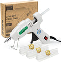 SHJADE Hot Glue Gun with 30 Glue Sticks, 20W Mini Hot Melt Gun Kit(White) Jansha Store