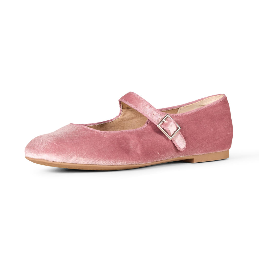 Amazon Essentials Women's Square-Toe Mary Jane Ballet Flat with Adjustable Metal Buckle Strap, Non-Slip Low Heel, Cushioned Jansha Store
