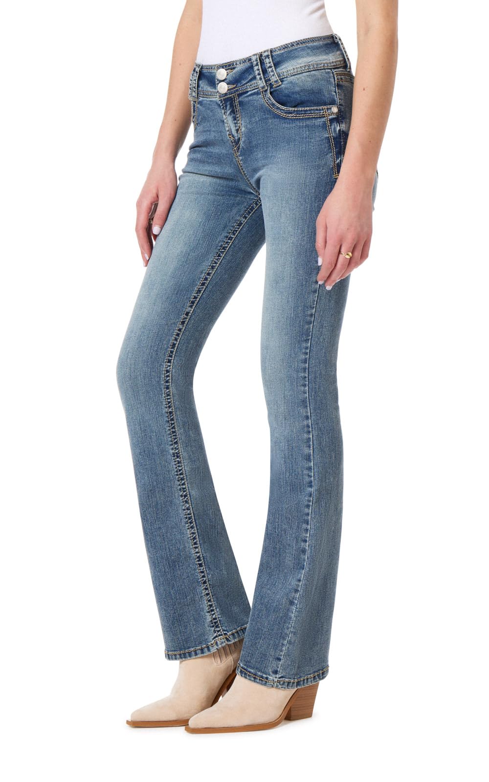 WallFlower Luscious Curvy Bootcut Jeans for Women, Sizes 0-24 Jansha Store