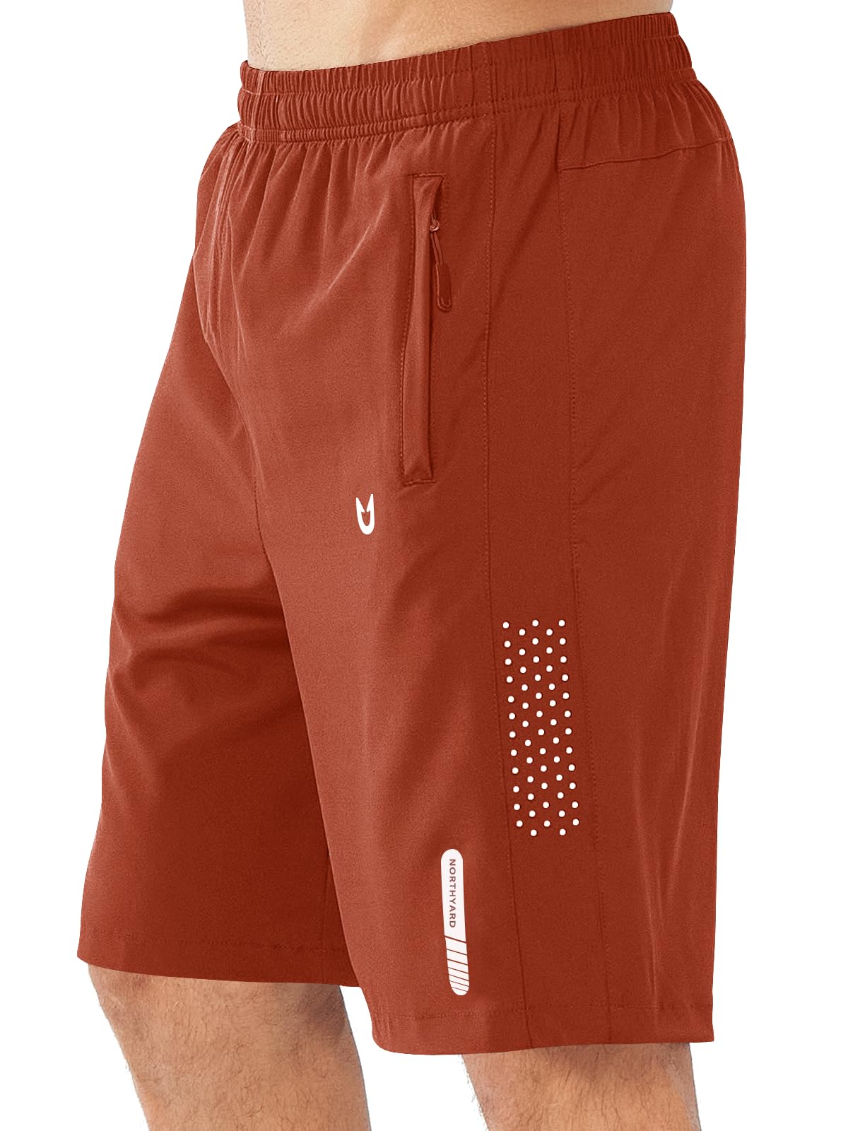 NORTHYARD Men's Athletic Running Shorts Gym Workout 7"/9"/5" Zipper Pockets Jansha Store