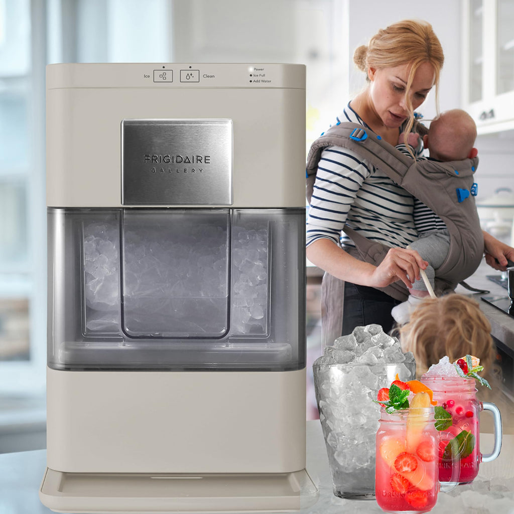 Frigidaire, 26 lb per Day, Countertop Bullet Ice Maker, Stainless Steel Jansha Store
