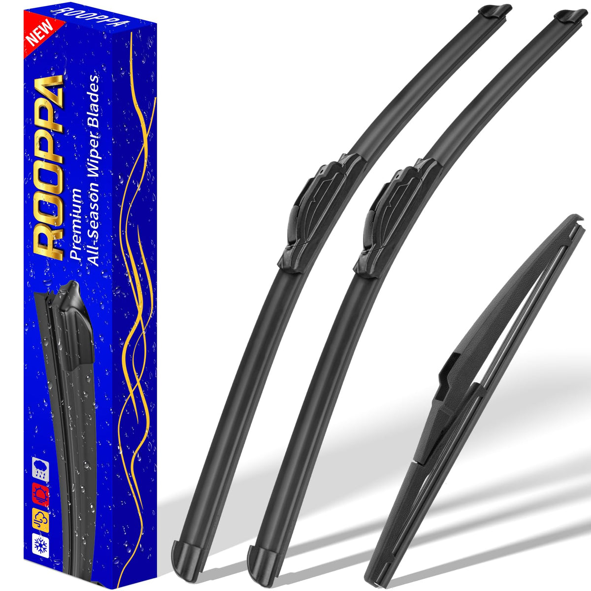 3 Wipers Fits Subaru Forester 2012-2018 Outback 2015-2019 Wiper Blades Jansha Store
