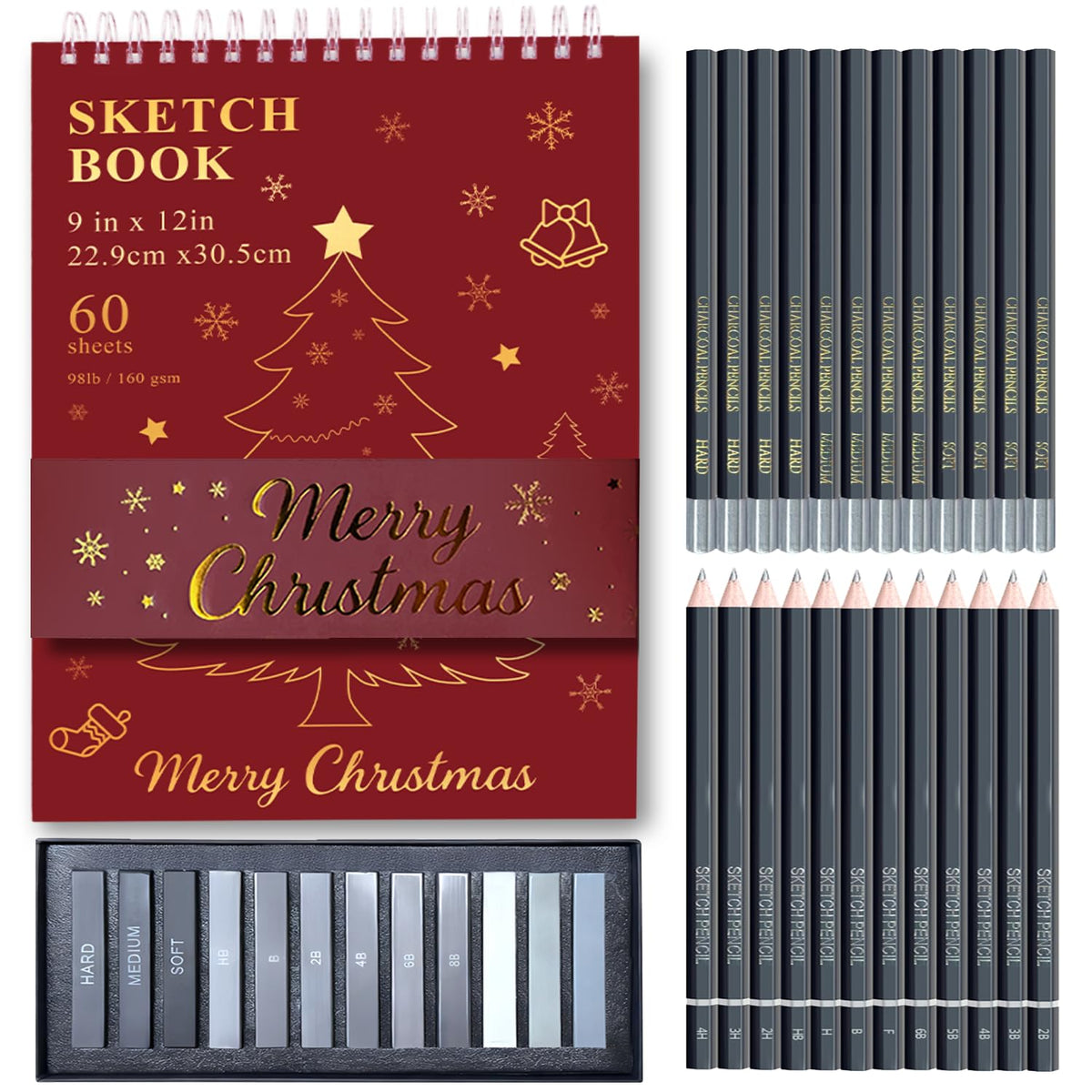 Fuxi Coloring Book & Sketchbook Set, 2-Pack, 9 x 12 in Jansha Store