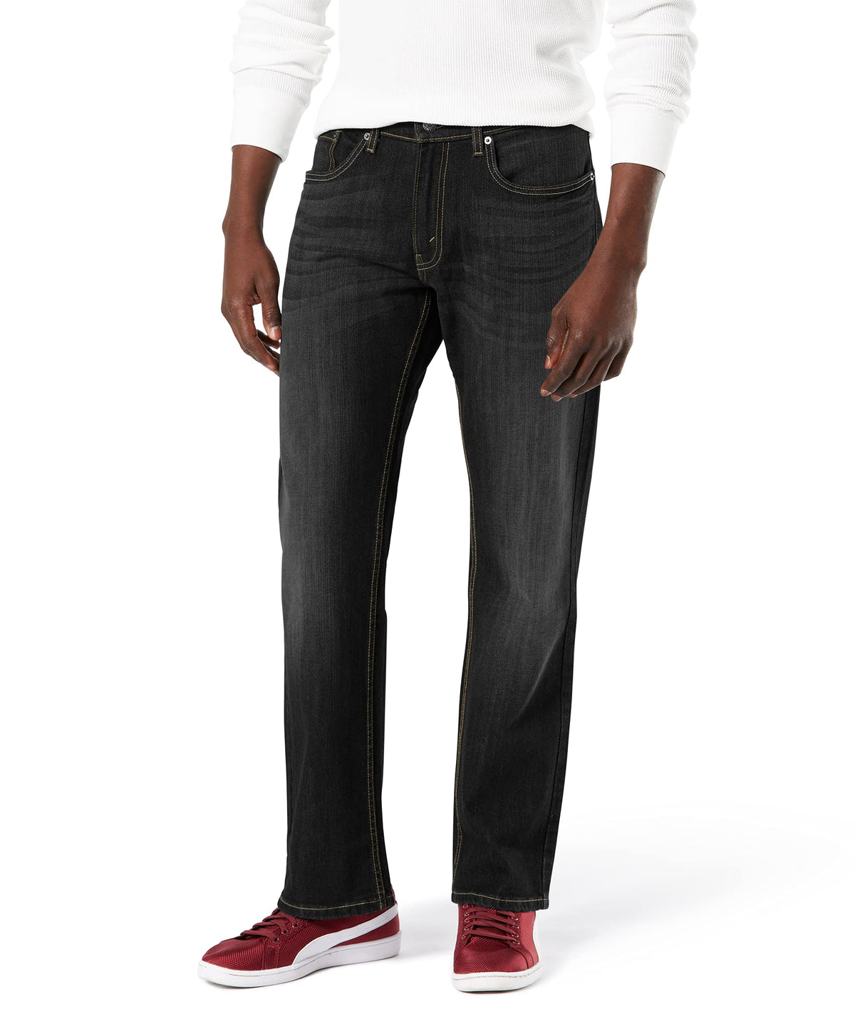 Levi Strauss Signature Gold Men's Relaxed Fit Flex Jeans Jansha Store