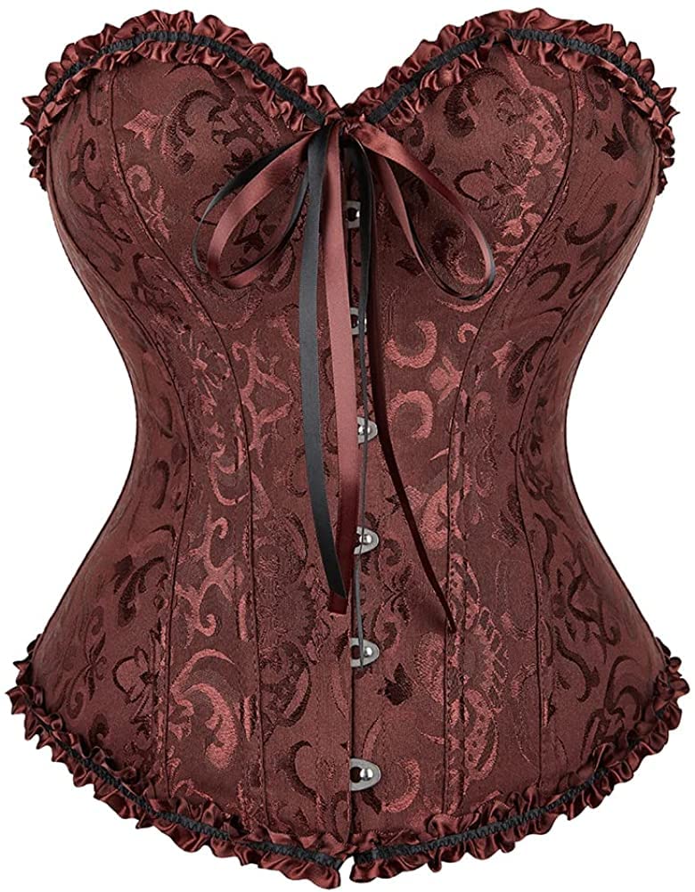 SZIVYSHI 14-Bone Overbust Corset Top Jansha Store