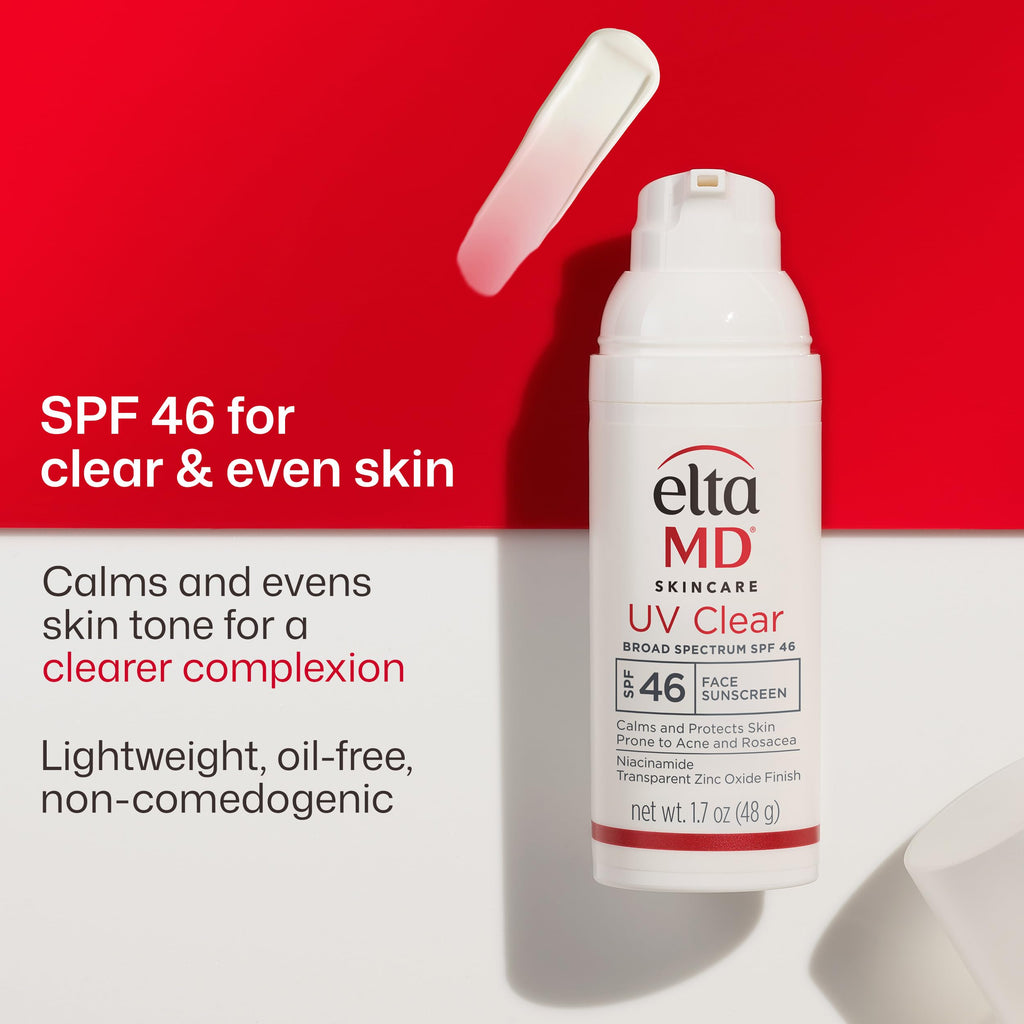 EltaMD UV Clear Face Sunscreen with Zinc Oxide, Oil-Free, SPF 46 and SPF 50 Jansha Store