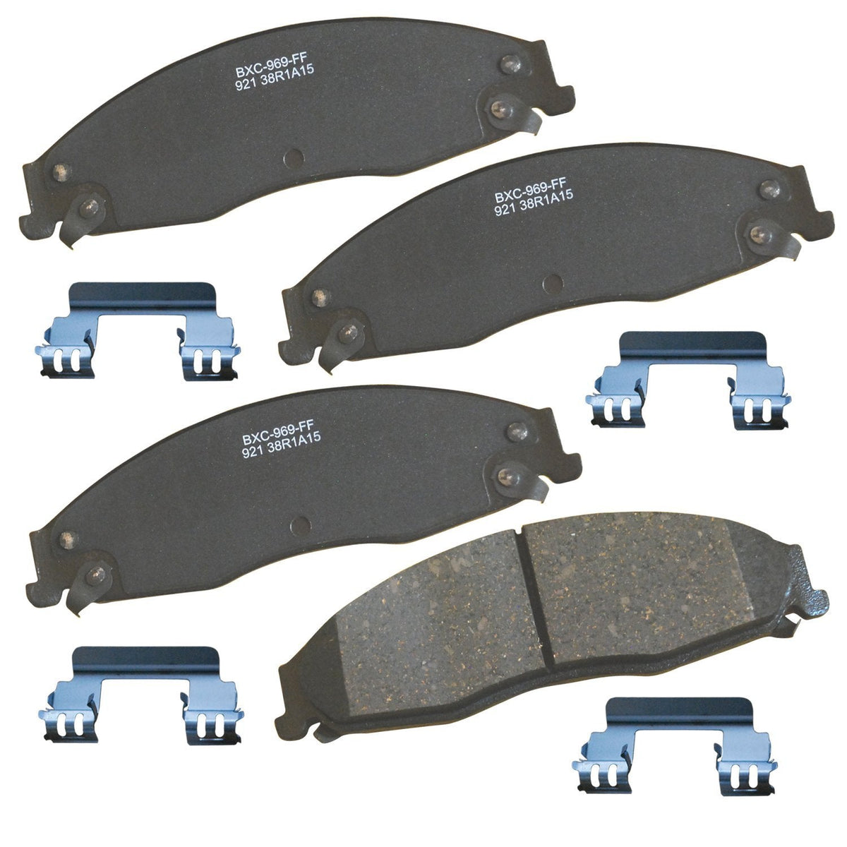 Bendix Premium SBC436A Ceramic Front Brake Pads for Toyota 4Runner 2002-2001, Hilux 2004, Tacoma 1998-1995 Jansha Store