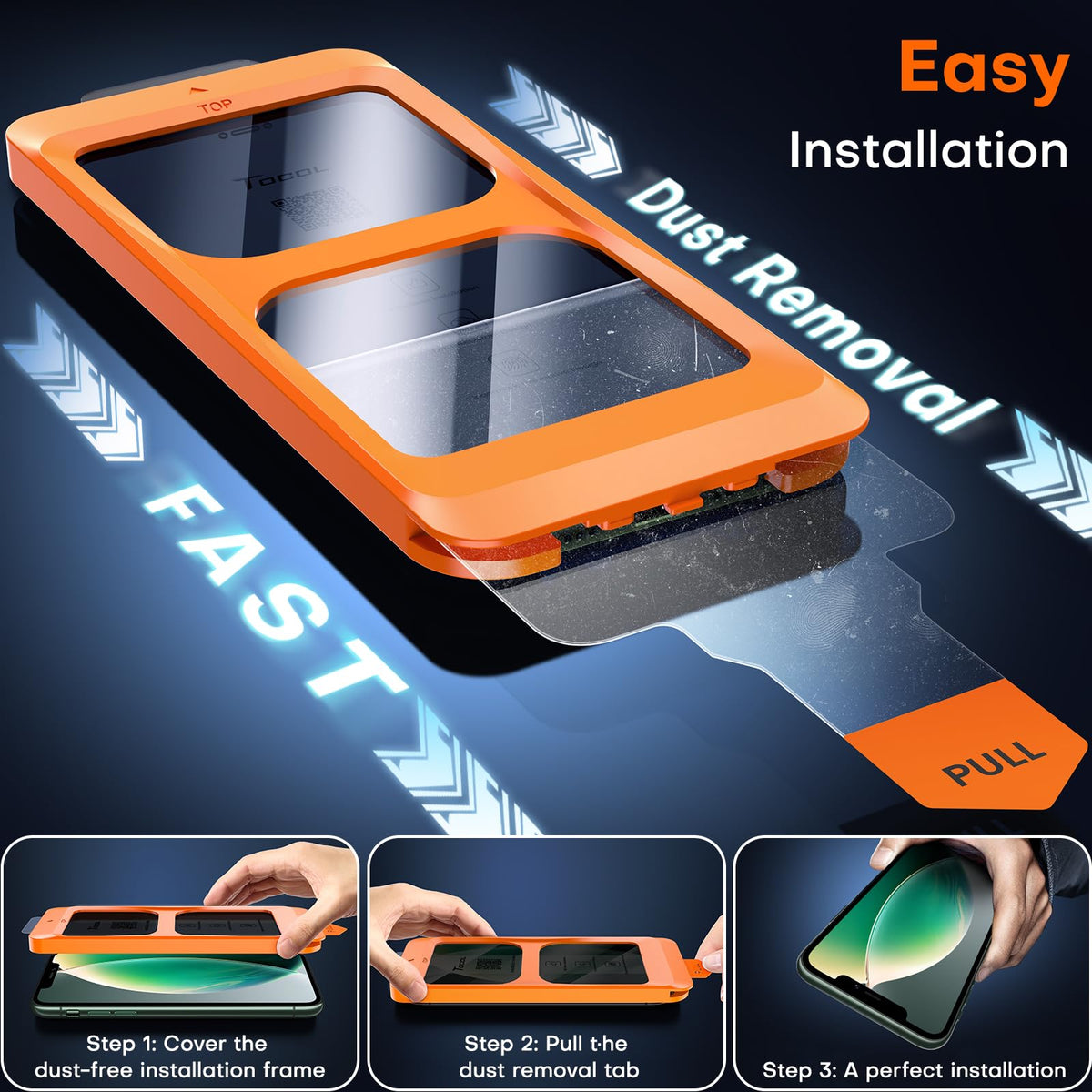 TOCOL for iPhone 17 Pro Max Screen Protector, Easy Installation Jansha Store