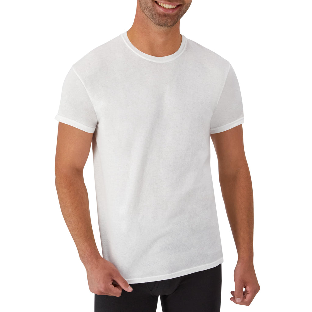 Hanes Men's Undershirt Packs, Stay-Tucked Soft Cotton Undershirts, Best Undershirts for Men, White/Black/Asstd Multipacks Jansha Store