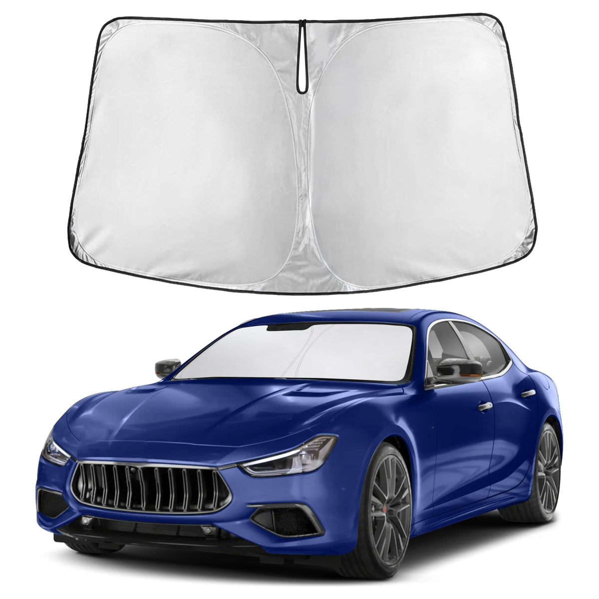 EcoNour Car Windshield Sun Shade, Front Window Sun Blocker for SUVs,Sedan Jansha Store