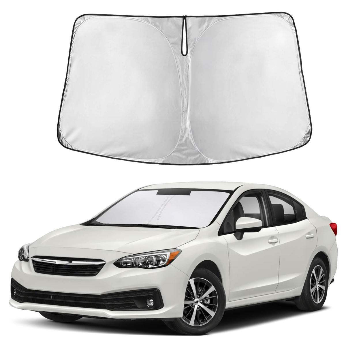 Autovir Windshield Sun Shade, Foldable Car Window Shades, 280T Visor Shade Jansha Store