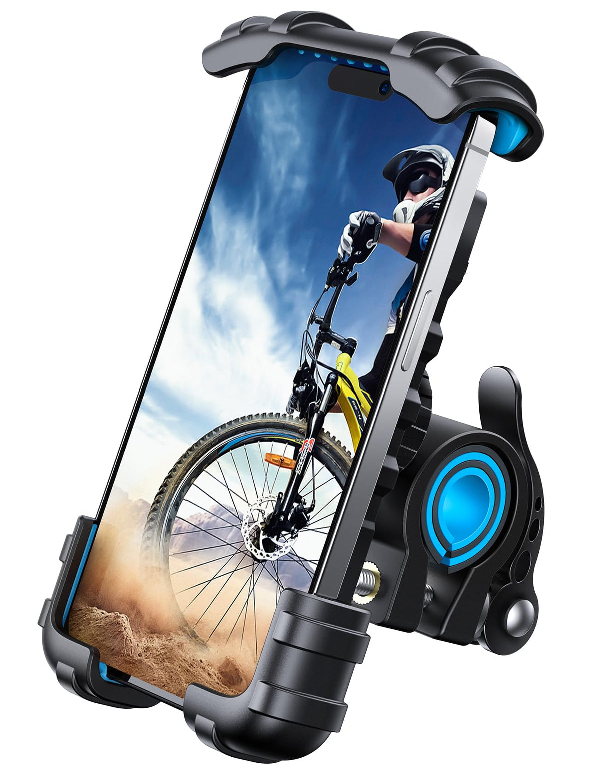 Lamicall Bike Phone Holder Motorcycle Mount - One-Hand Operation, Lockable Jansha Store
