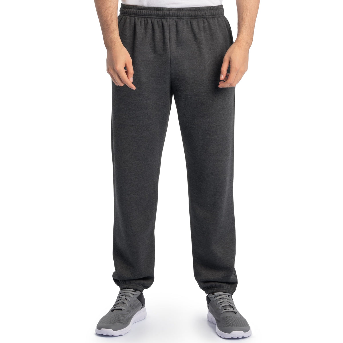Fruit of the Loom Eversoft Fleece Elastic Bottom Sweatpants with Pockets, Relaxed Fit, Moisture Wicking, Breathable Jansha Store