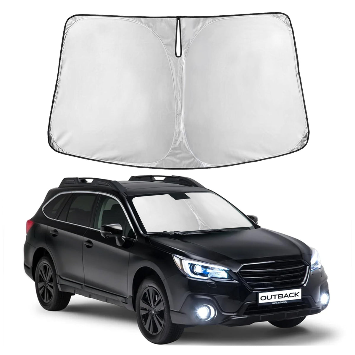 Autovir Windshield Sun Shade, Foldable Car Window Shades, 280T Visor Shade Jansha Store