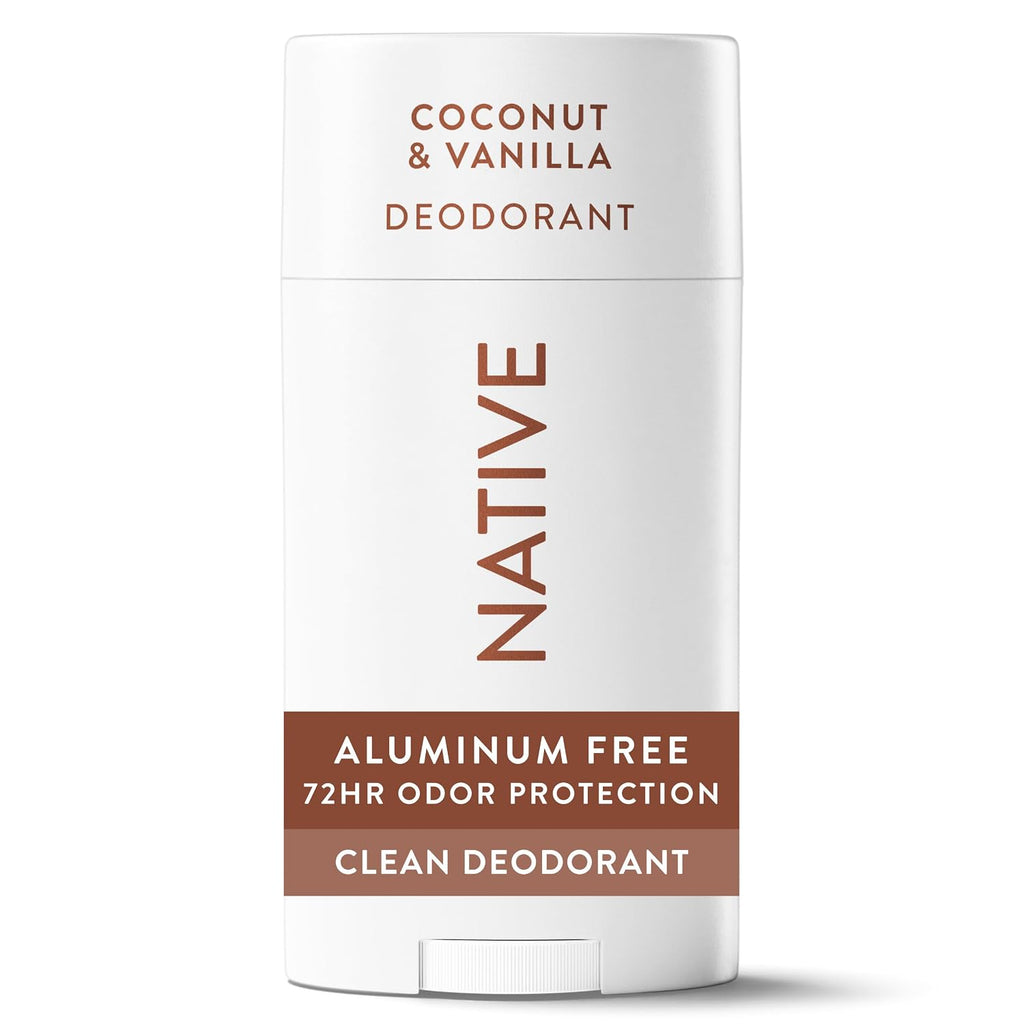 Native Deodorant Contains Naturally Derived Ingredients, 72 Hour Odor Control, Deodorant for Women and Men, Aluminum Free, Coconut & Vanilla 2.65oz Jansha Store