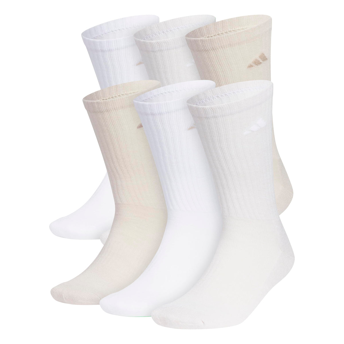 adidas Mens Athletic Cushioned 6-Pack Crew Socks Casual - Green Jansha Store