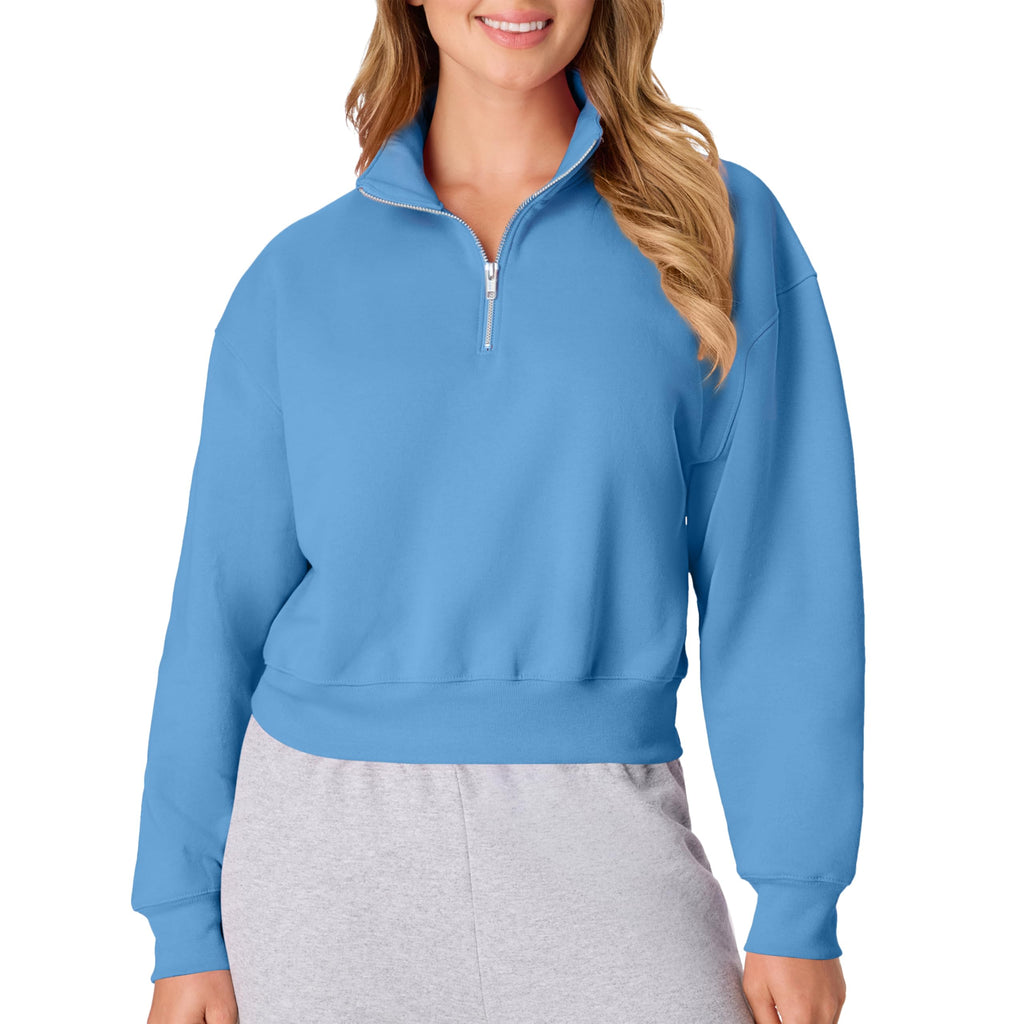 Hanes Women's EcoSmart Fleece Sweatshirt for Women, Soft Midweight - Full-Zip Hoodie, Sweatshirt, or 1/4 Zip Jansha Store