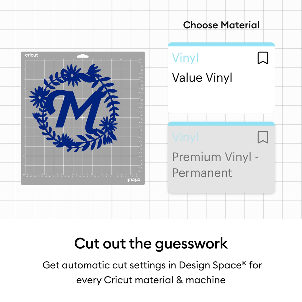 Cricut® Value Permanent Vinyl, White (12 in x 10 ft) Jansha Store