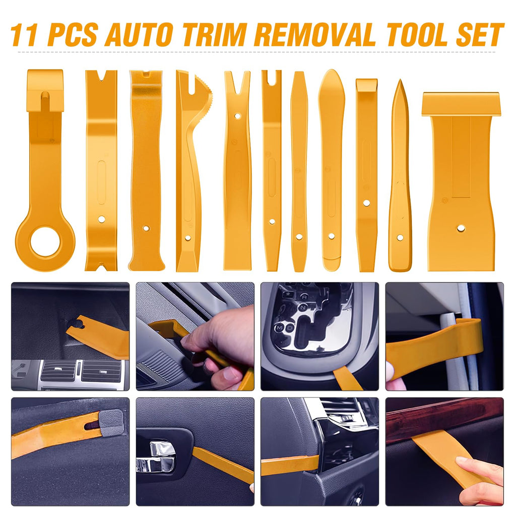 GOOACC 240PCS Bumper Retainer Clips Car Plastic Rivets Fasteners Push Retainer Kit 12 Popular Sizes Auto Push Pin Rivets Set -Door Trim Panel Fender Clips for GM Ford Toyota Honda Chrysler Jansha Store