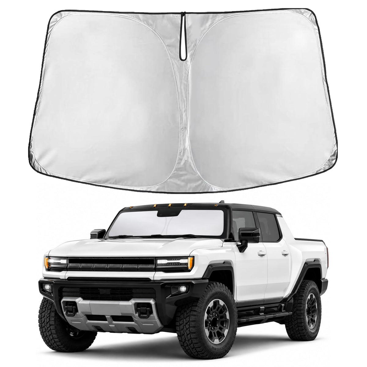 Autovir Windshield Sun Shade, Foldable Car Window Shades, 280T Visor Shade Jansha Store