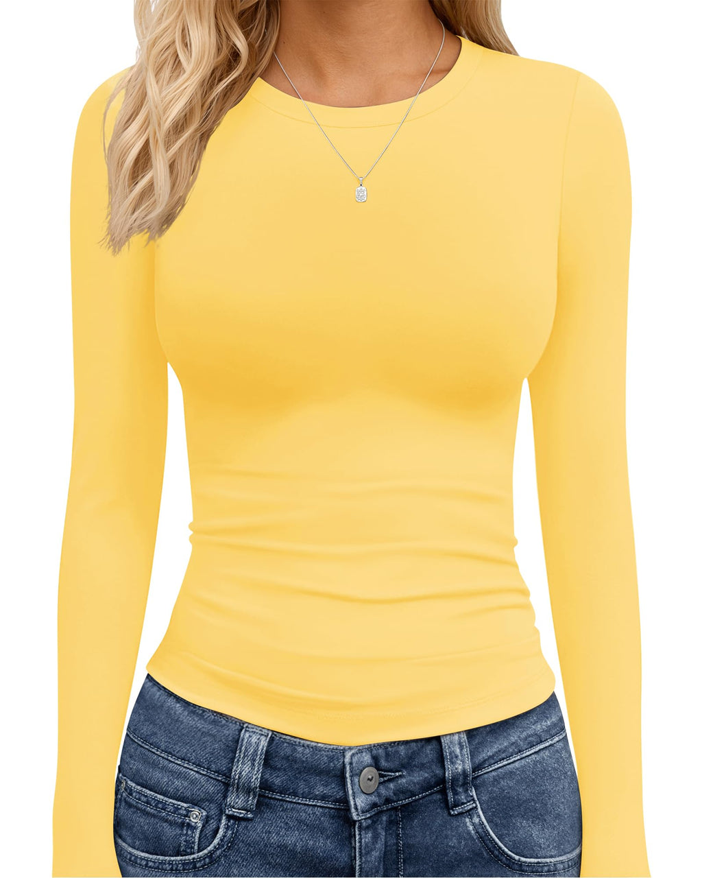 TNNZEET Long Sleeve Shirts for Women Fall Fashion Workout Crop Top Y2K 2026 Jansha Store