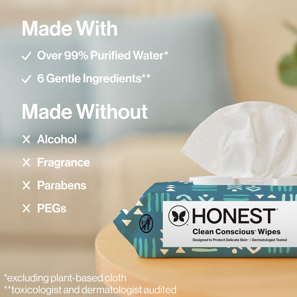 The Honest Company Multi-Use Baby Wipes, Pattern Play, 720 Count Jansha Store
