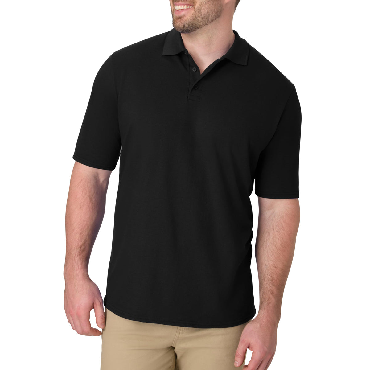 Hanes Men’s X-Temp Short Sleeve Polo Shirt, Midweight Men's Shirt Jansha Store