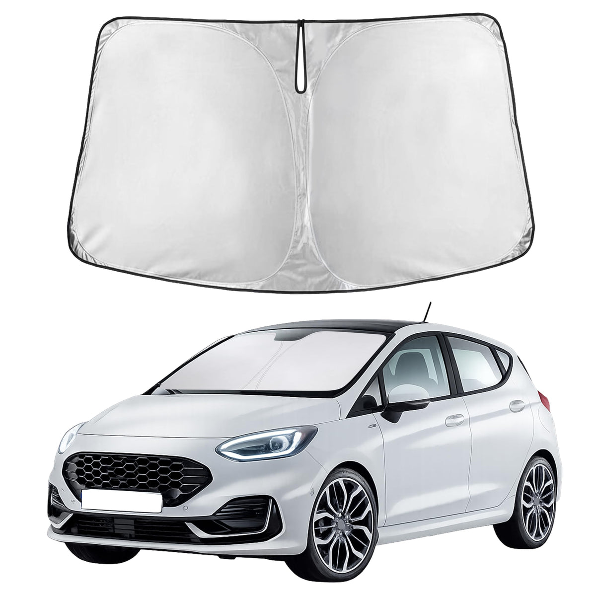 EcoNour Car Windshield Sun Shade, Front Window Sun Blocker for SUVs,Sedan Jansha Store