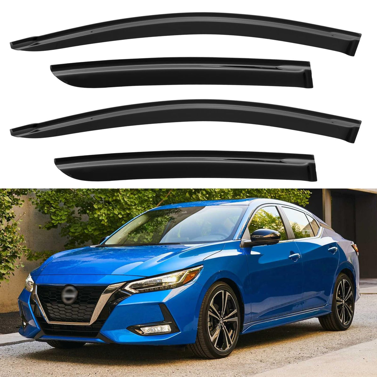 Window Visors Rain Guards for 2015-2026 Ford F150 Crew/SuperCrew Cab Jansha Store