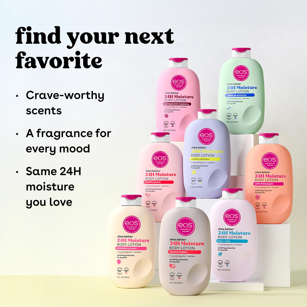eos Shea Better Body Lotion- Vanilla Cashmere, 24-Hour Moisture, 16 fl oz Jansha Store