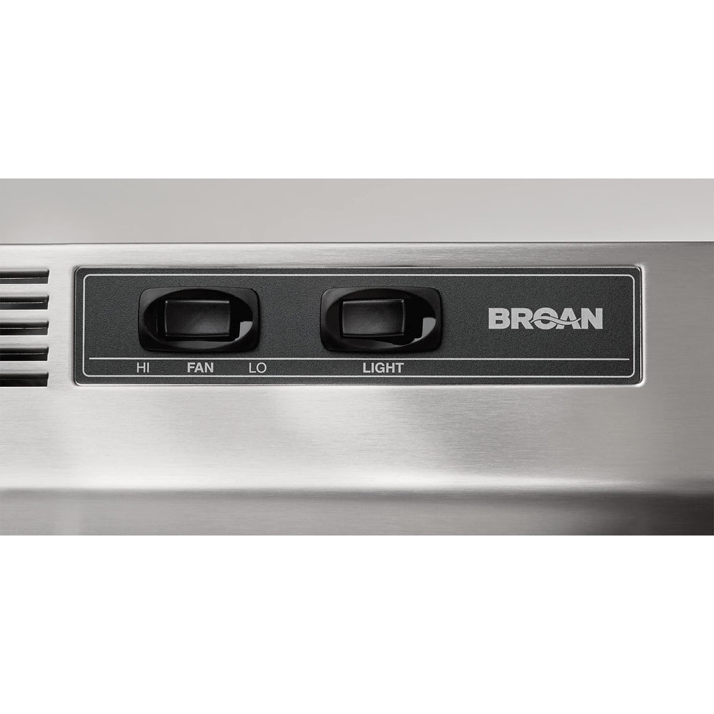 Broan-NuTone 413023 Ductless Range Hood Insert with Light, Exhaust Fan for Under Cabinet, 30-Inch, Black Jansha Store