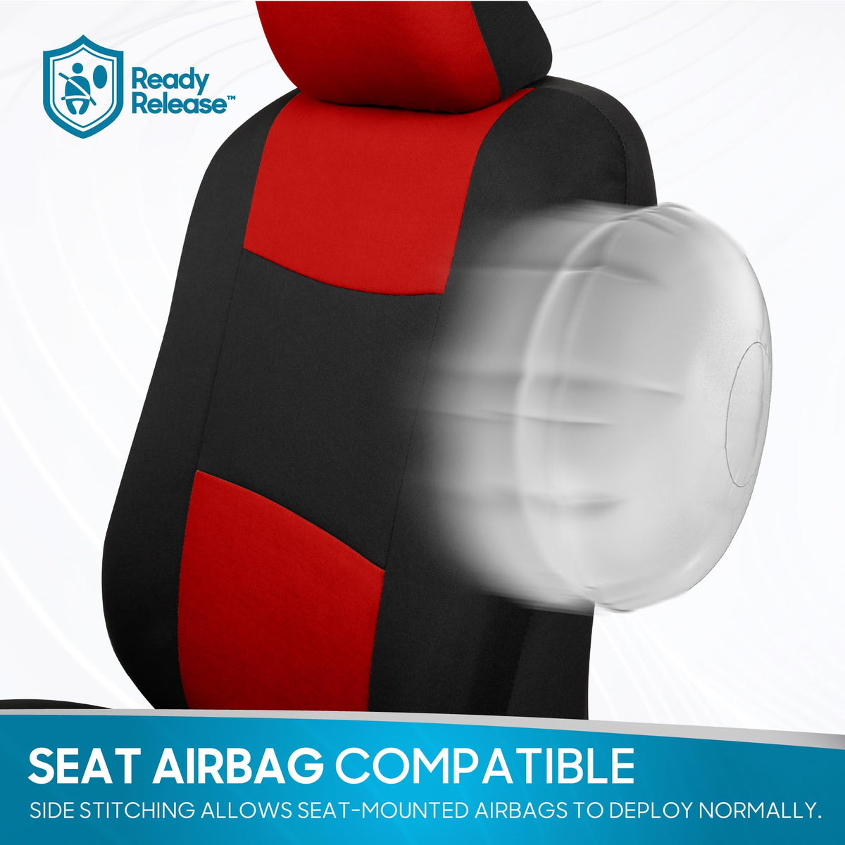 BDK PolyPro Car Seat Covers Full Set in Solid Black, Front and Rear Split Bench Seat Covers for Cars, Easy to Install Car Seats Cover Set and Accessories for Auto Trucks Van SUV - Solid Black Jansha Store