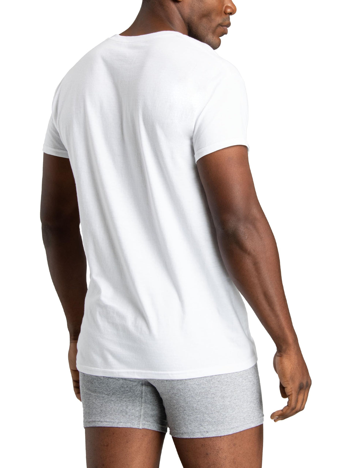 Fruit of The Loom Men's Crew Tee Undershirts, Moisture Wicking & Tag Free, Also Available in Big & Tall Jansha Store