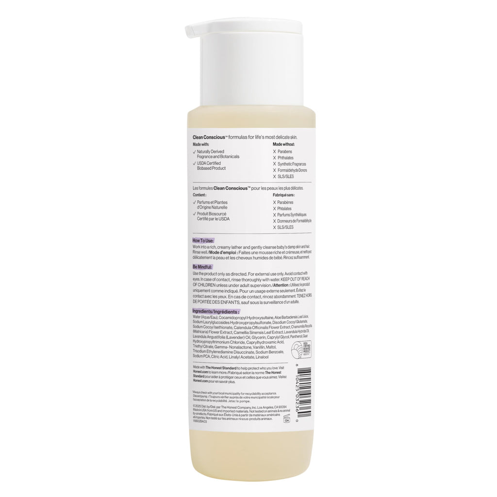 The Honest Company Shampoo & Body Wash, Tear-Free, Fragrance-Free, 10 fl oz Jansha Store
