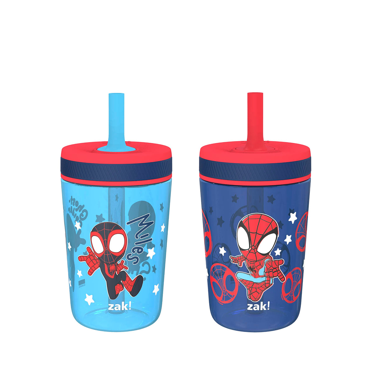 Zak Designs Blippi Kelso Toddler Cups For Travel or At Home, 2-Count Durable Plastic Sippy Cups With Leak-Proof Design is Perfect For Kids (Blippi), 15 Ounces (Pack of 12) Jansha Store
