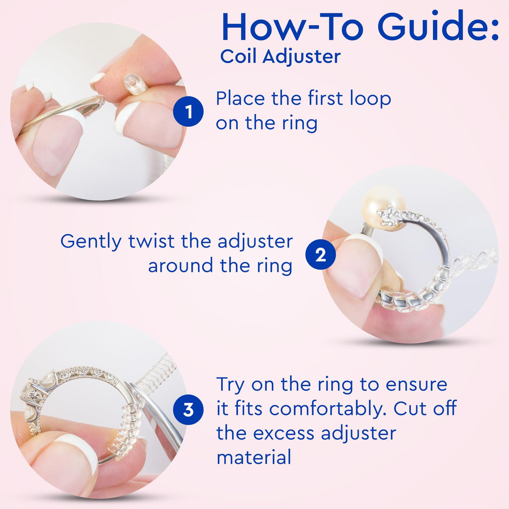 Ring Sizers for Loose Rings – Clip Ring Adjusters in 8 Sizes, Fits Flat Bands Up to 8 mm, Invisible Ring Guards for Women & Men Jansha Store