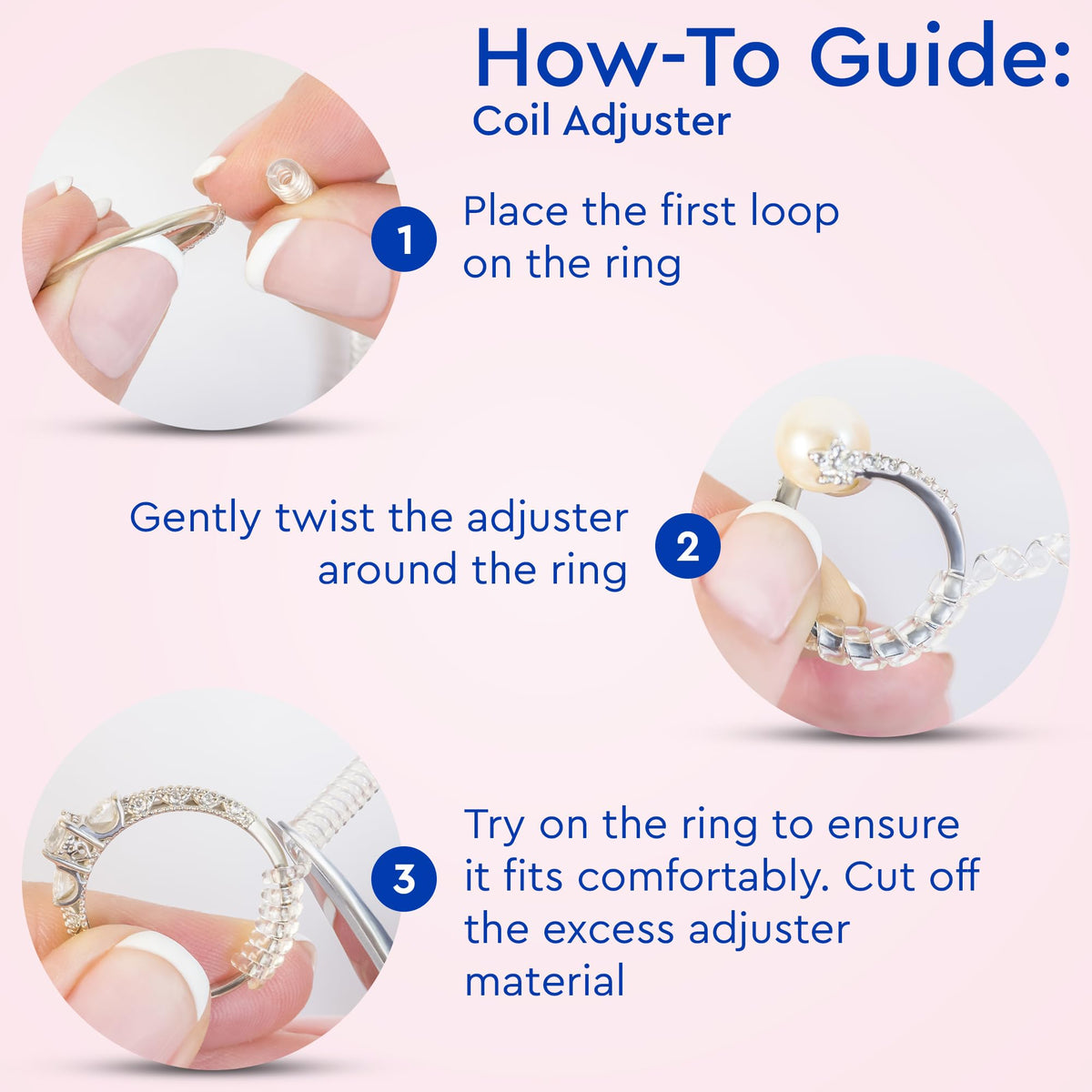 Ring Sizers for Loose Rings – Clip Ring Adjusters in 8 Sizes, Fits Flat Bands Up to 8 mm, Invisible Ring Guards for Women & Men Jansha Store