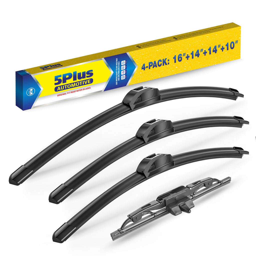5 PLUS 20" Wiper Blades 2 Pack for J/U HOOK Front Arms,Premium All-Seasons Jansha Store
