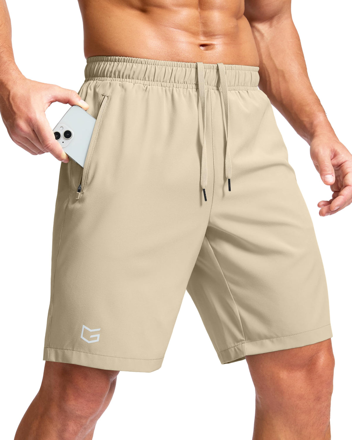 G Gradual Men's Athletic Running Shorts with 2 Zipper Pockets 7"/ 5"/ 9" Jansha Store